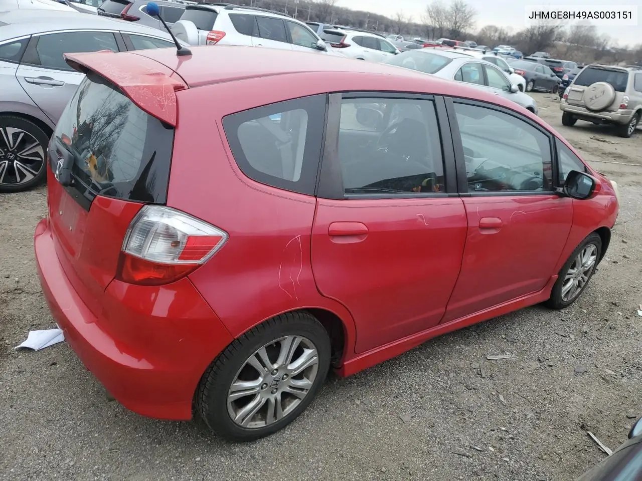 2010 Honda Fit Sport VIN: JHMGE8H49AS003151 Lot: 45705655
