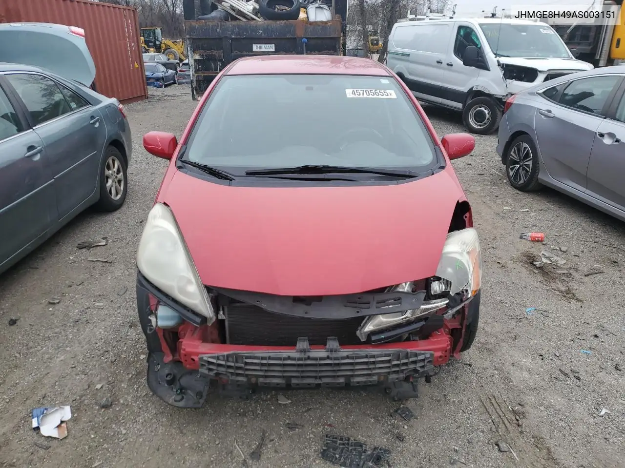 2010 Honda Fit Sport VIN: JHMGE8H49AS003151 Lot: 45705655
