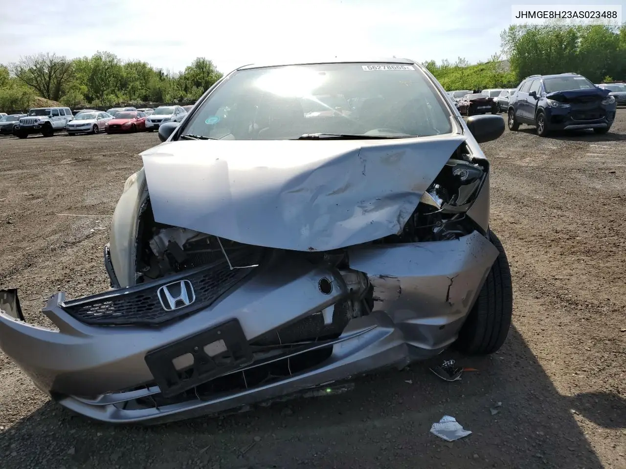 2010 Honda Fit VIN: JHMGE8H23AS023488 Lot: 56278665