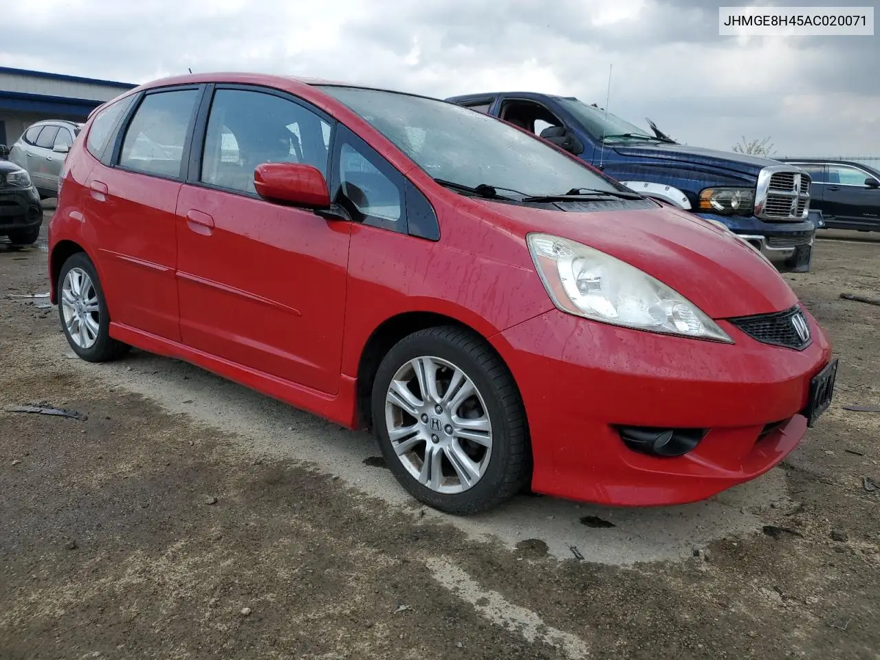 2010 Honda Fit Sport VIN: JHMGE8H45AC020071 Lot: 57065715