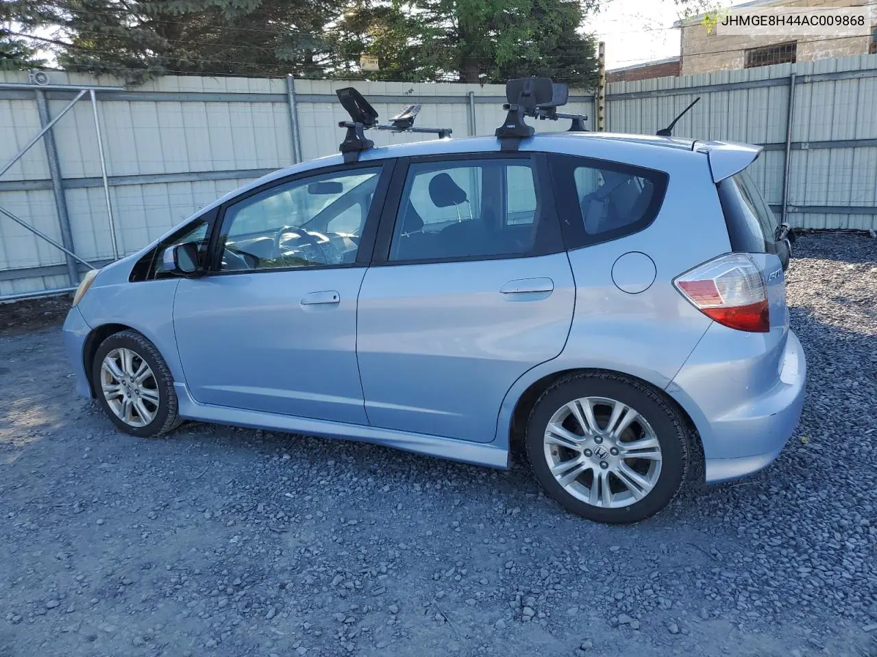 2010 Honda Fit Sport VIN: JHMGE8H44AC009868 Lot: 62073225