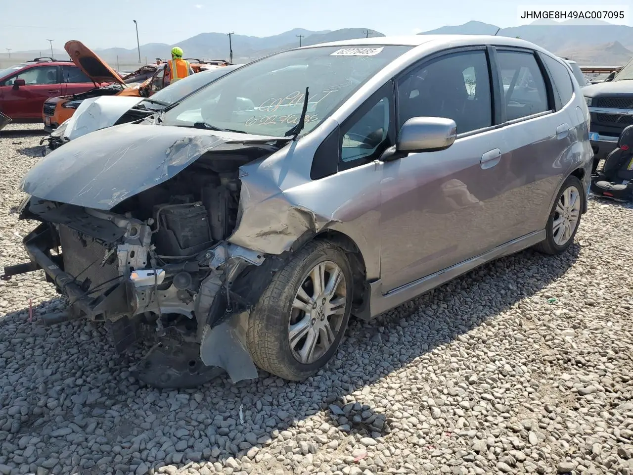 2010 Honda Fit Sport VIN: JHMGE8H49AC007095 Lot: 62276485