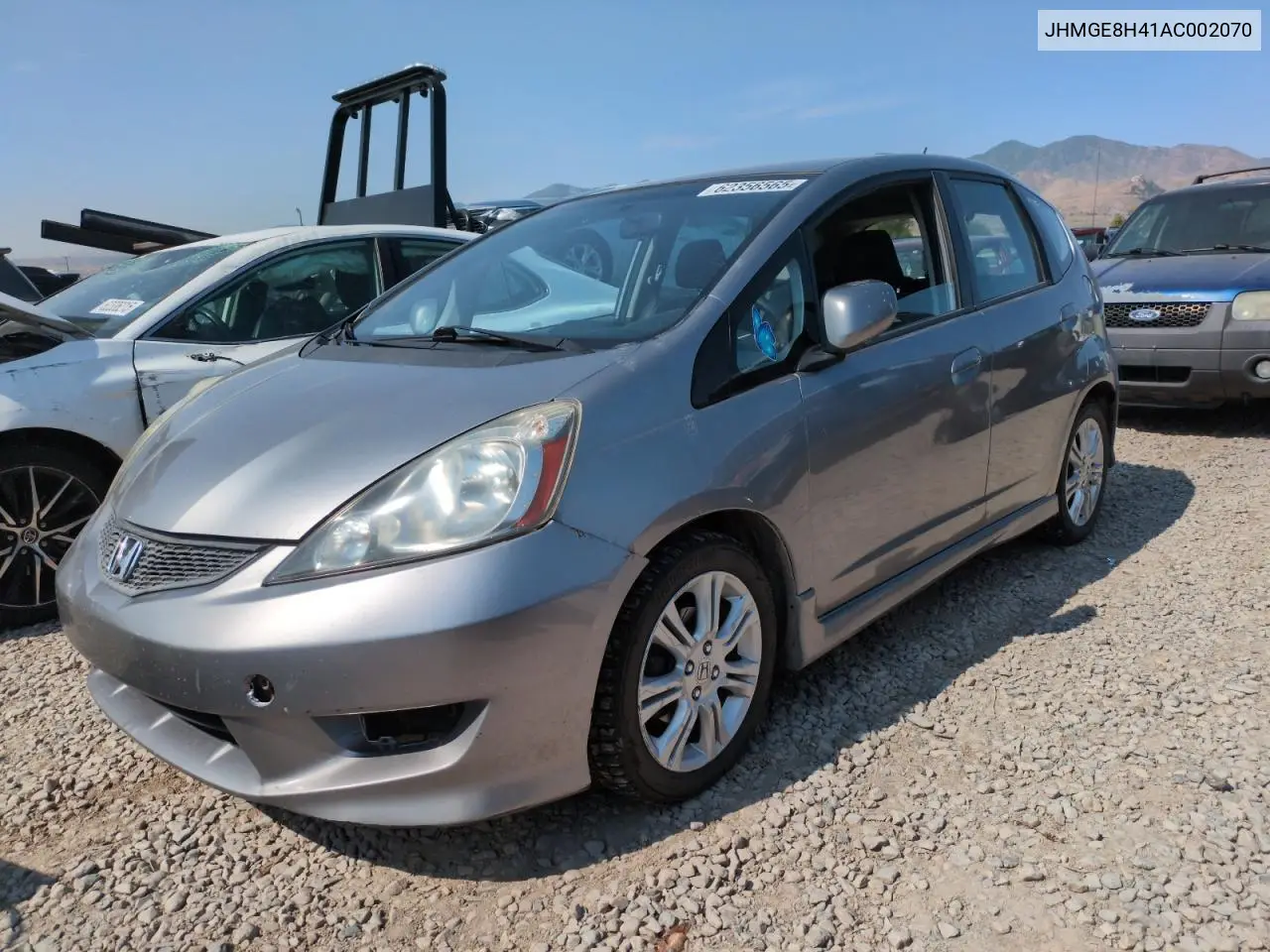 2010 Honda Fit Sport VIN: JHMGE8H41AC002070 Lot: 62356565