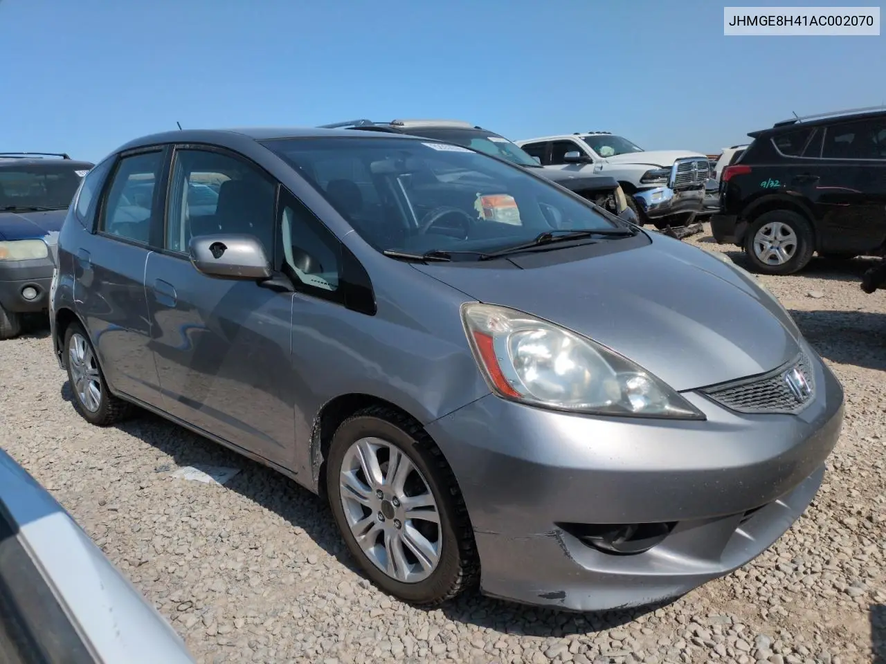 2010 Honda Fit Sport VIN: JHMGE8H41AC002070 Lot: 62356565