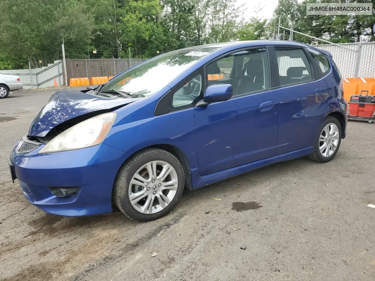 2010 Honda Fit Sport VIN: JHMGE8H48AC000364 Lot: 62508075