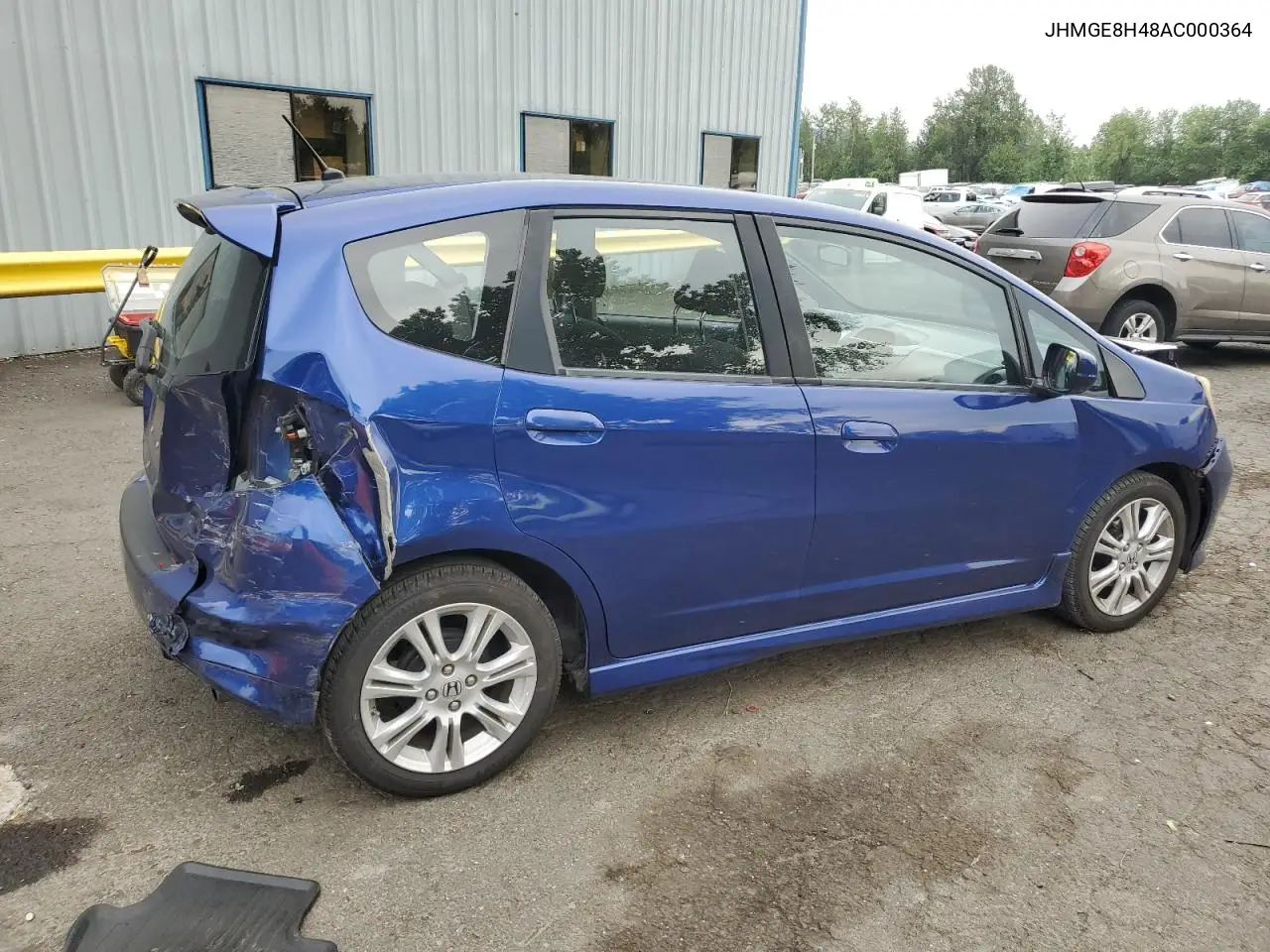 2010 Honda Fit Sport VIN: JHMGE8H48AC000364 Lot: 62508075