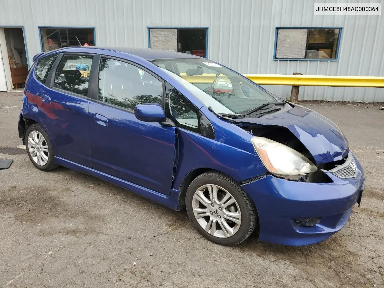 2010 Honda Fit Sport VIN: JHMGE8H48AC000364 Lot: 62508075