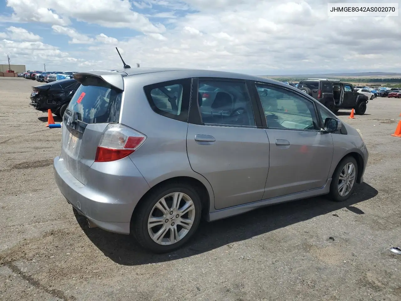 2010 Honda Fit Sport VIN: JHMGE8G42AS002070 Lot: 62596855