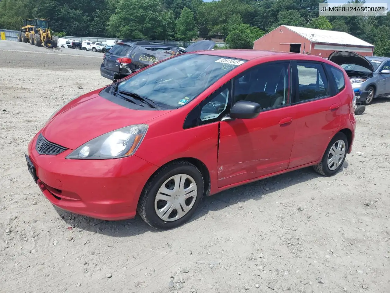 2010 Honda Fit VIN: JHMGE8H24AS000625 Lot: 62691645