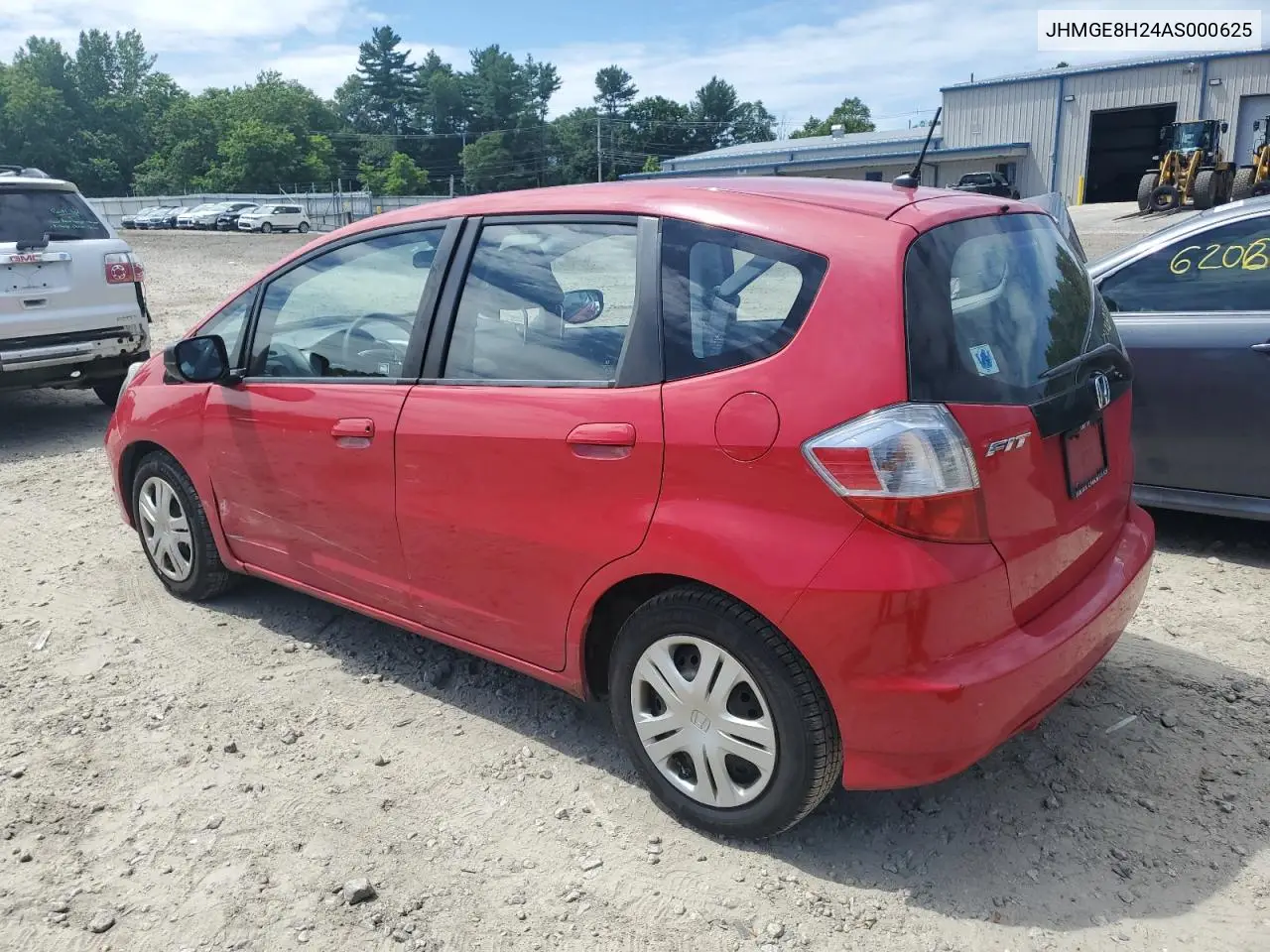 2010 Honda Fit VIN: JHMGE8H24AS000625 Lot: 62691645