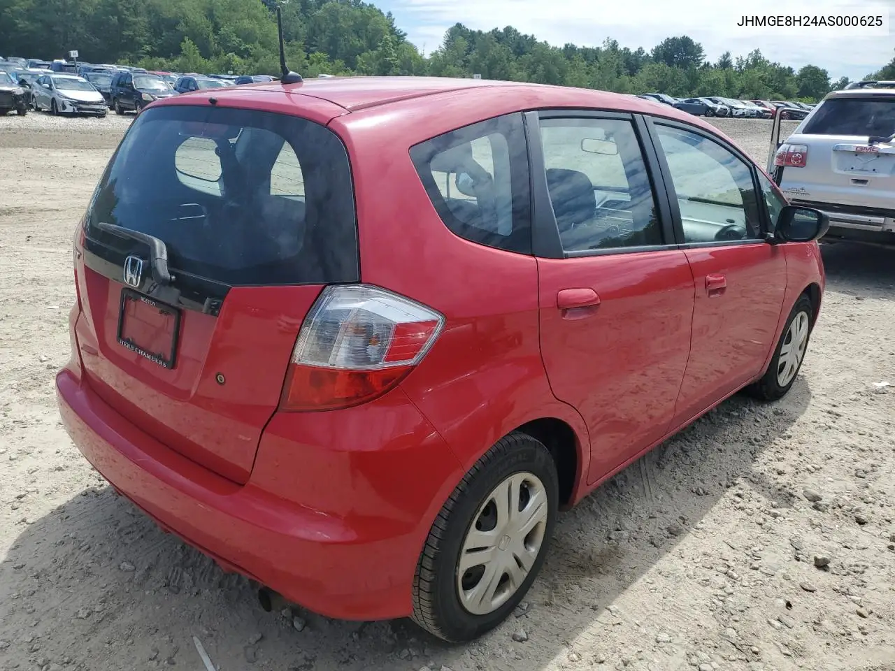 2010 Honda Fit VIN: JHMGE8H24AS000625 Lot: 62691645