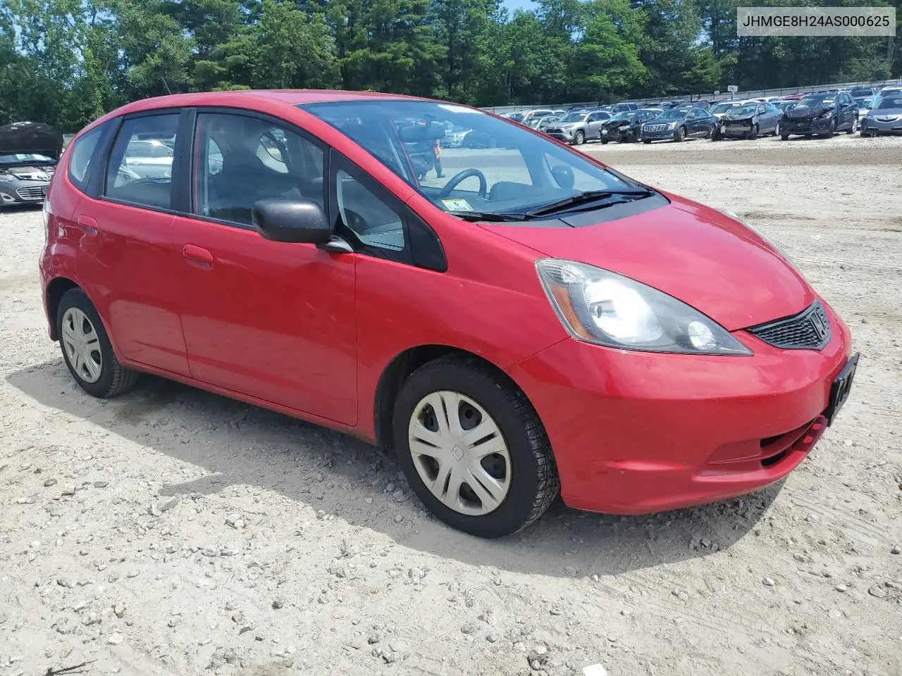 2010 Honda Fit VIN: JHMGE8H24AS000625 Lot: 62691645