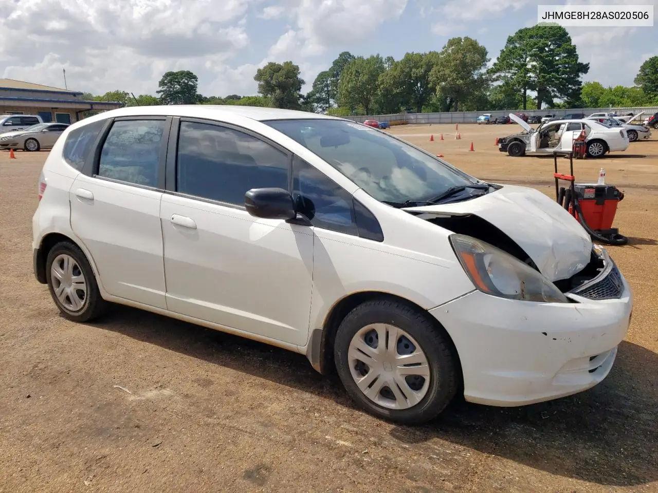 2010 Honda Fit VIN: JHMGE8H28AS020506 Lot: 62965085