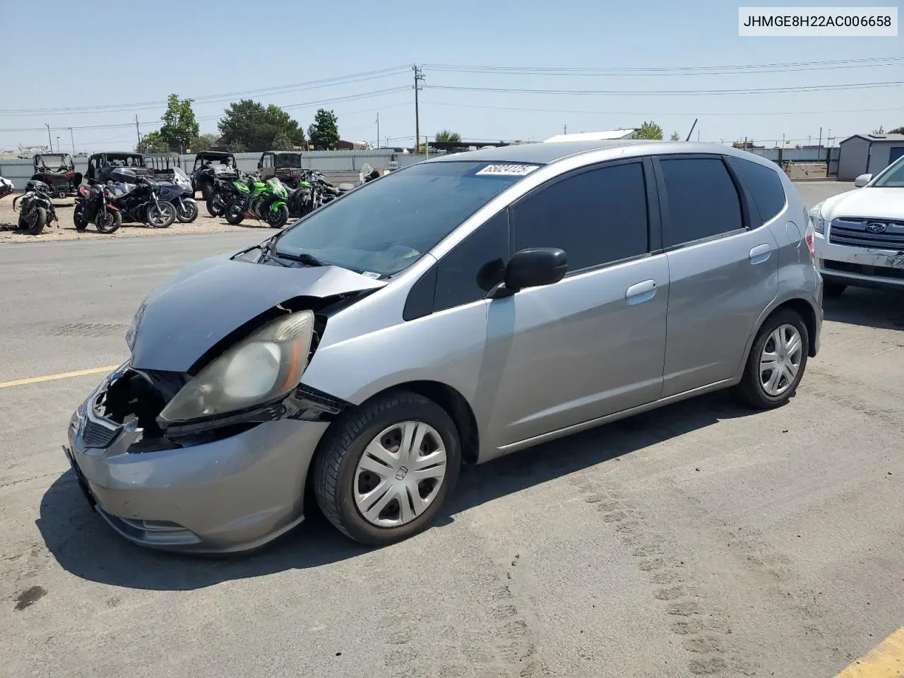 2010 Honda Fit VIN: JHMGE8H22AC006658 Lot: 65024125