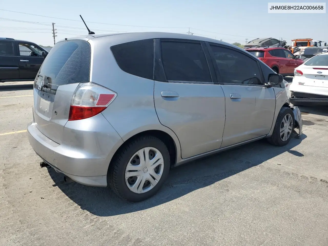 2010 Honda Fit VIN: JHMGE8H22AC006658 Lot: 65024125