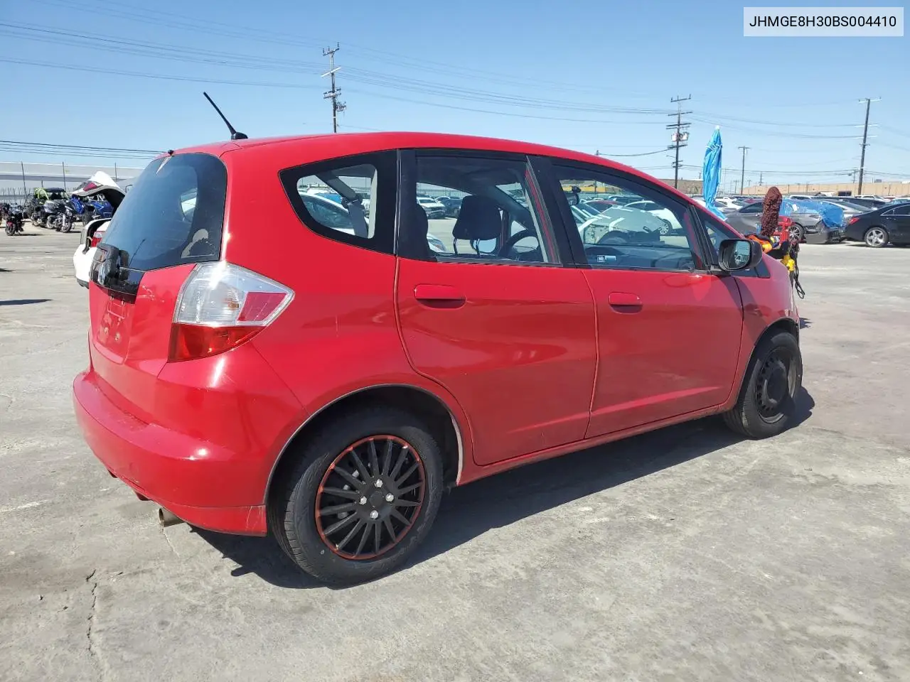 2011 Honda Fit VIN: JHMGE8H30BS004410 Lot: 52044365
