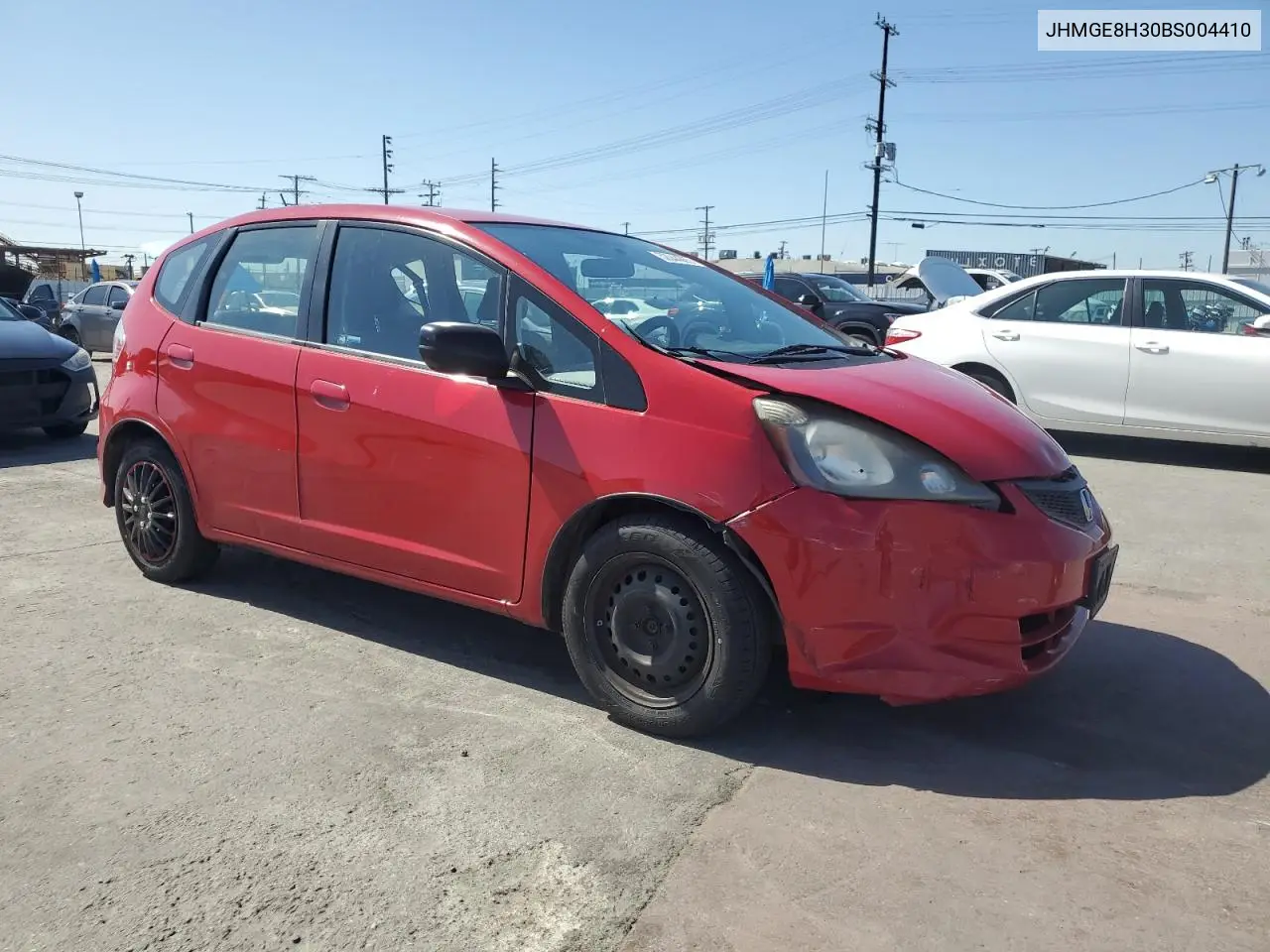 2011 Honda Fit VIN: JHMGE8H30BS004410 Lot: 52044365
