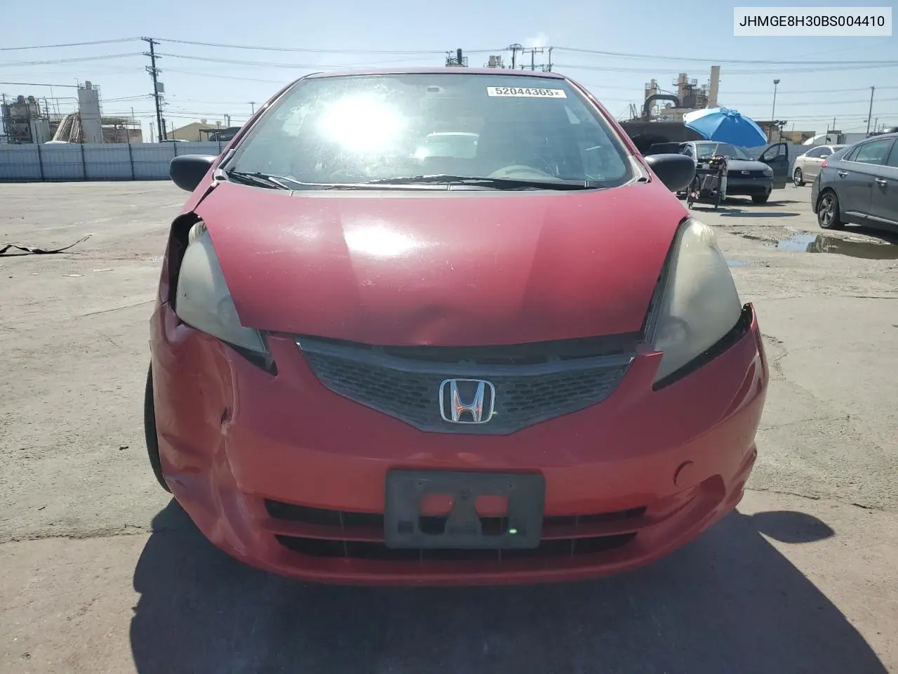 2011 Honda Fit VIN: JHMGE8H30BS004410 Lot: 52044365