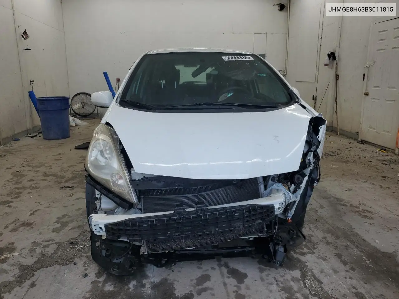 2011 Honda Fit Sport VIN: JHMGE8H63BS011815 Lot: 56566585