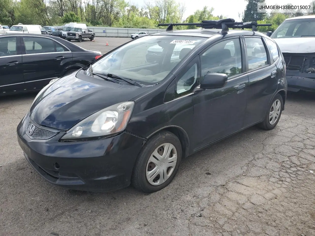 2011 Honda Fit VIN: JHMGE8H33BC015007 Lot: 56967105