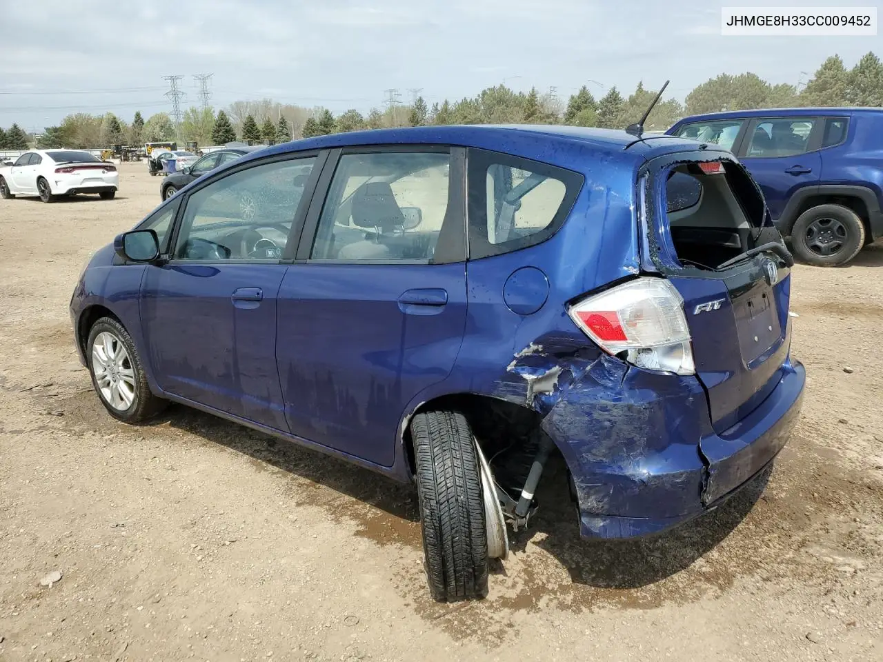 2012 Honda Fit VIN: JHMGE8H33CC009452 Lot: 54747065