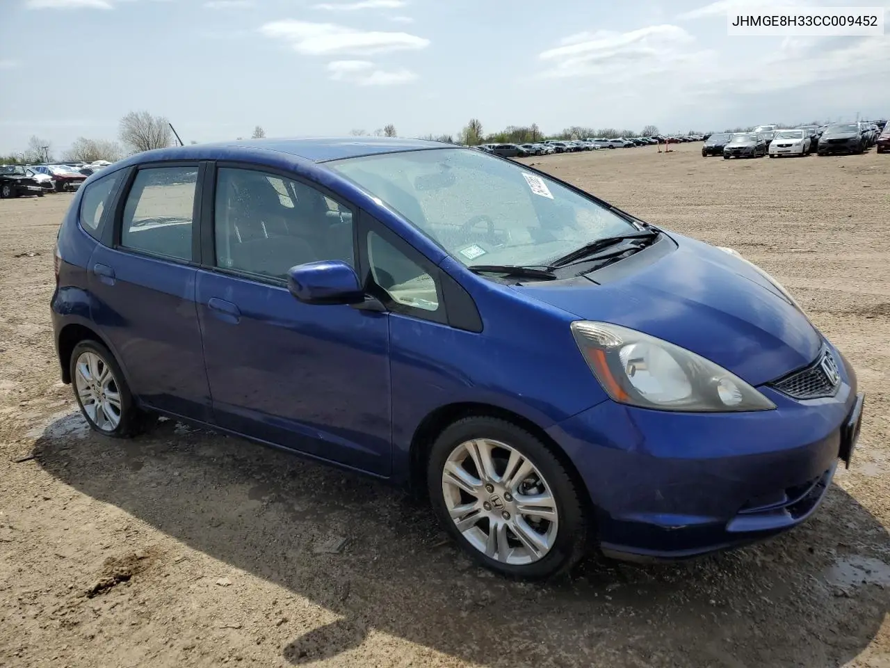 2012 Honda Fit VIN: JHMGE8H33CC009452 Lot: 54747065