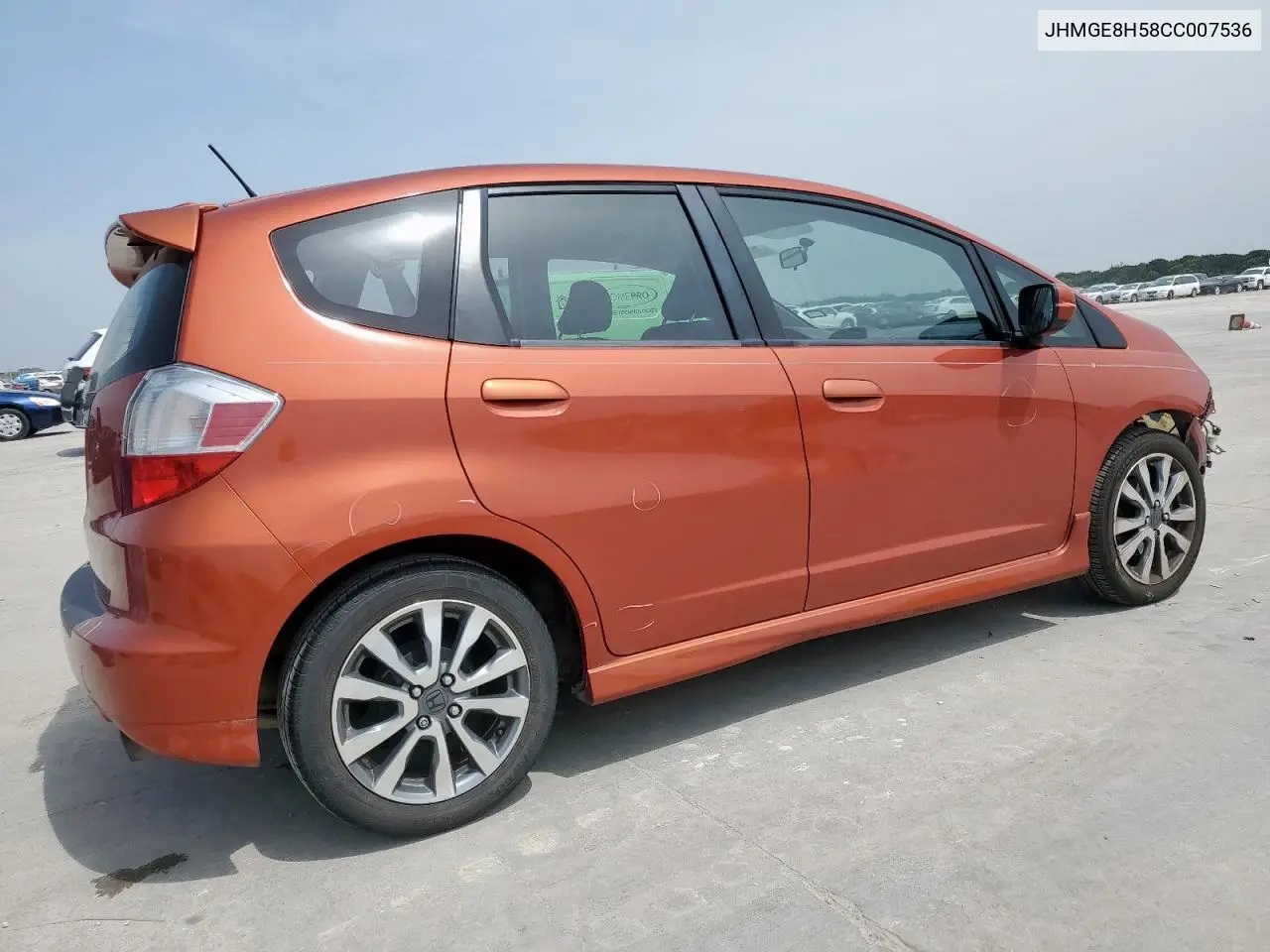 2012 Honda Fit Sport VIN: JHMGE8H58CC007536 Lot: 56745825