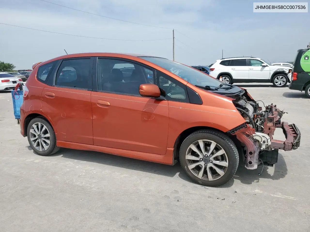 2012 Honda Fit Sport VIN: JHMGE8H58CC007536 Lot: 56745825