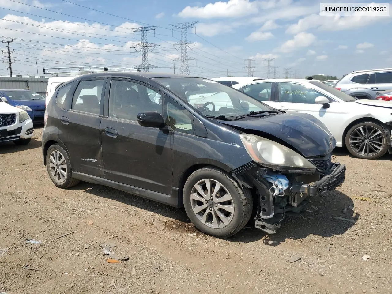2012 Honda Fit Sport VIN: JHMGE8H55CC019255 Lot: 57035445