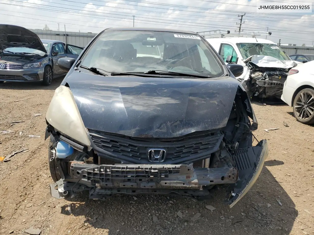 2012 Honda Fit Sport VIN: JHMGE8H55CC019255 Lot: 57035445