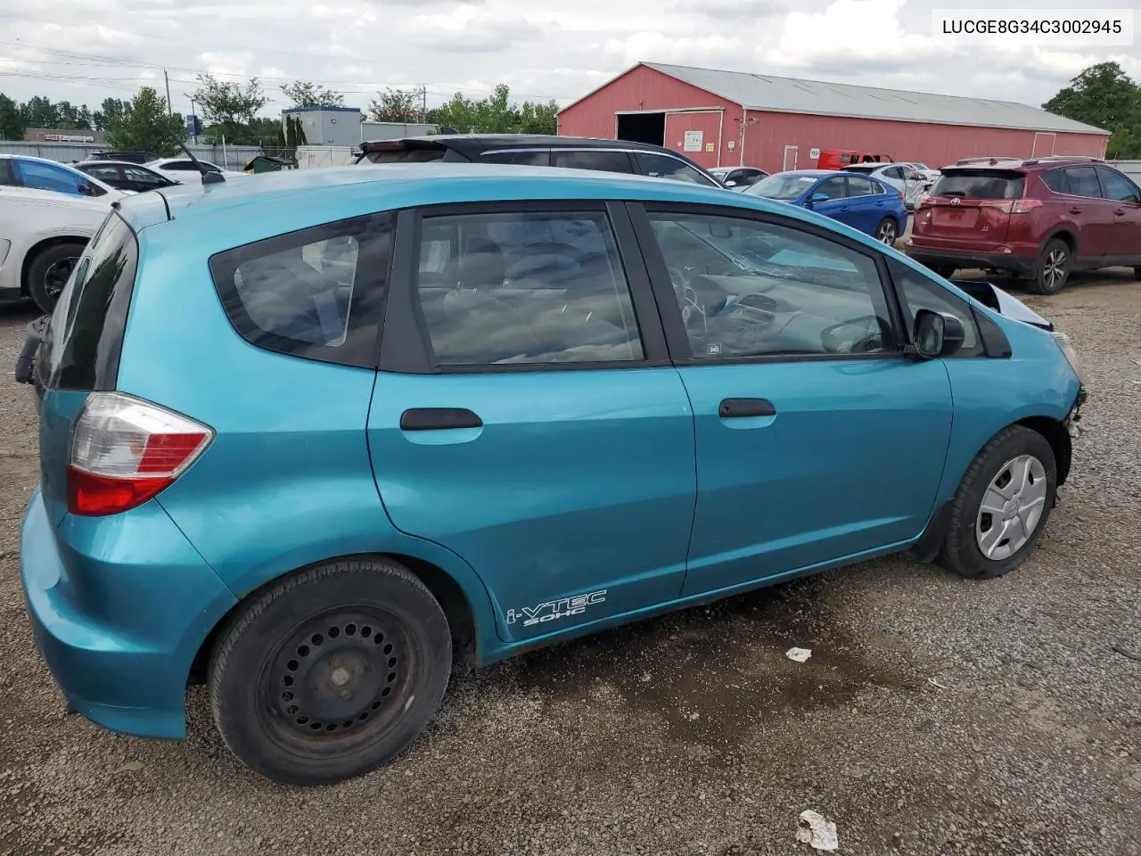 2012 Honda Fit Dx-A VIN: LUCGE8G34C3002945 Lot: 60703125