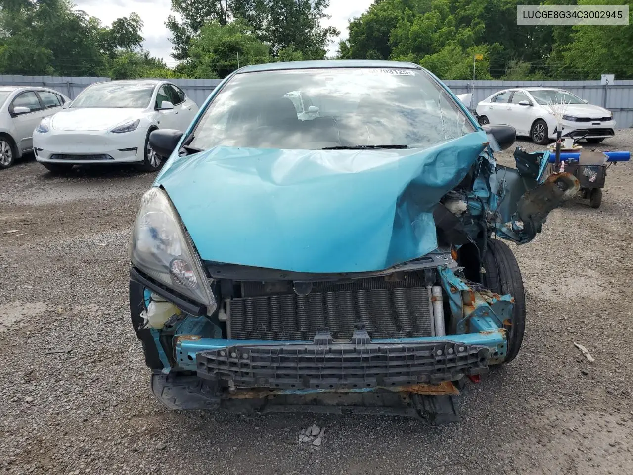 2012 Honda Fit Dx-A VIN: LUCGE8G34C3002945 Lot: 60703125