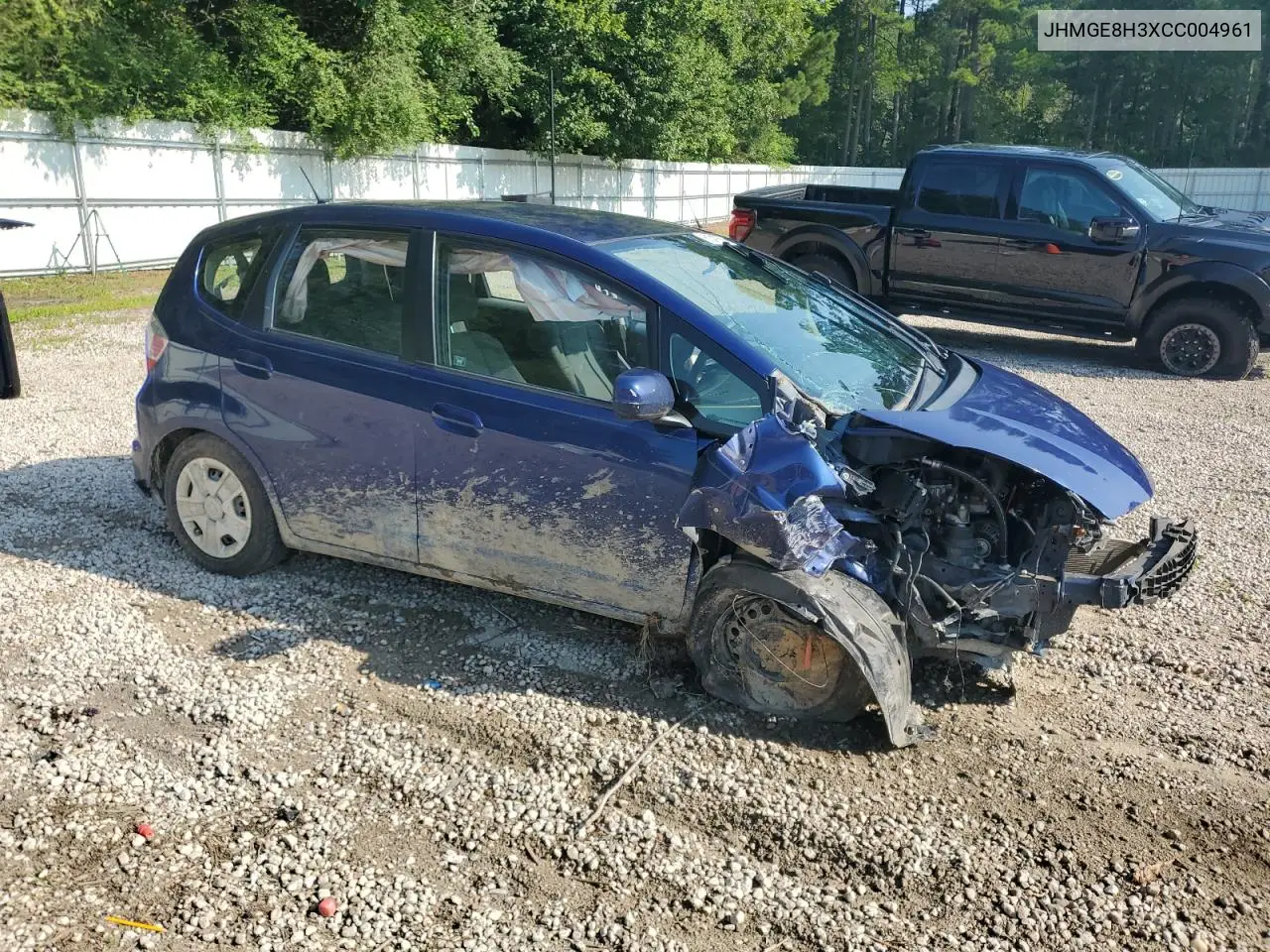 2012 Honda Fit VIN: JHMGE8H3XCC004961 Lot: 61347355