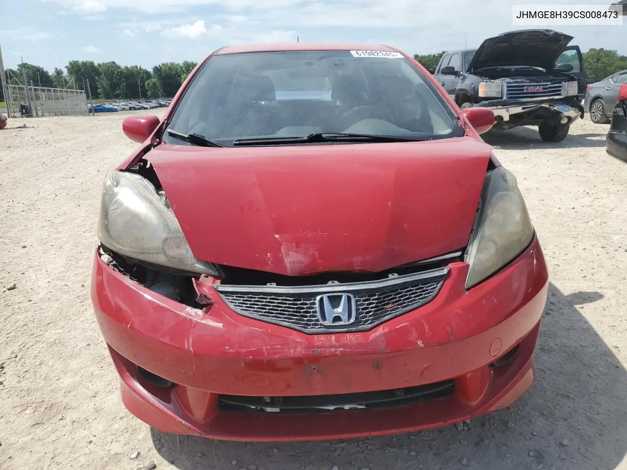 2012 Honda Fit VIN: JHMGE8H39CS008473 Lot: 61982345