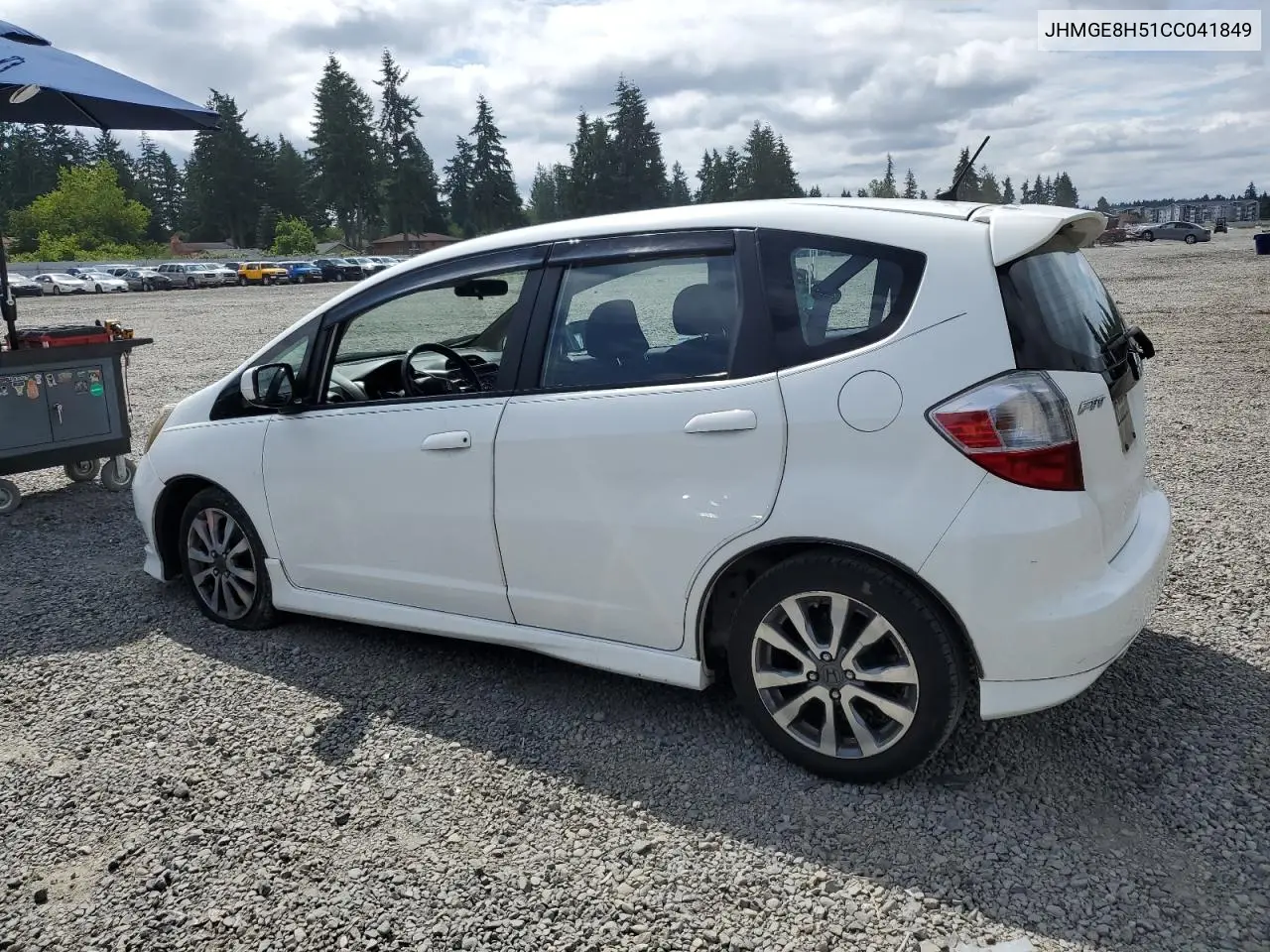 2012 Honda Fit Sport VIN: JHMGE8H51CC041849 Lot: 62390165