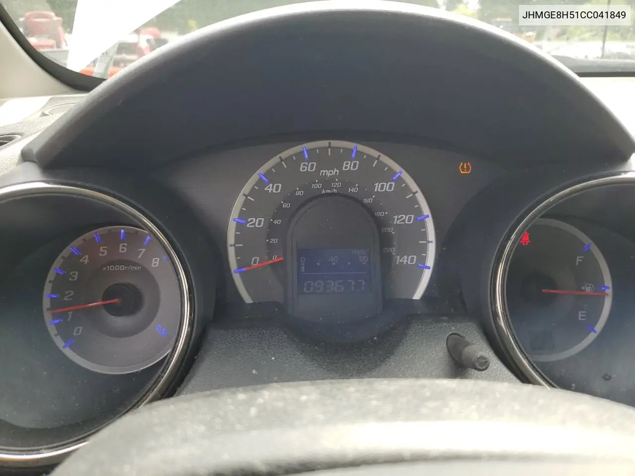 2012 Honda Fit Sport VIN: JHMGE8H51CC041849 Lot: 62390165