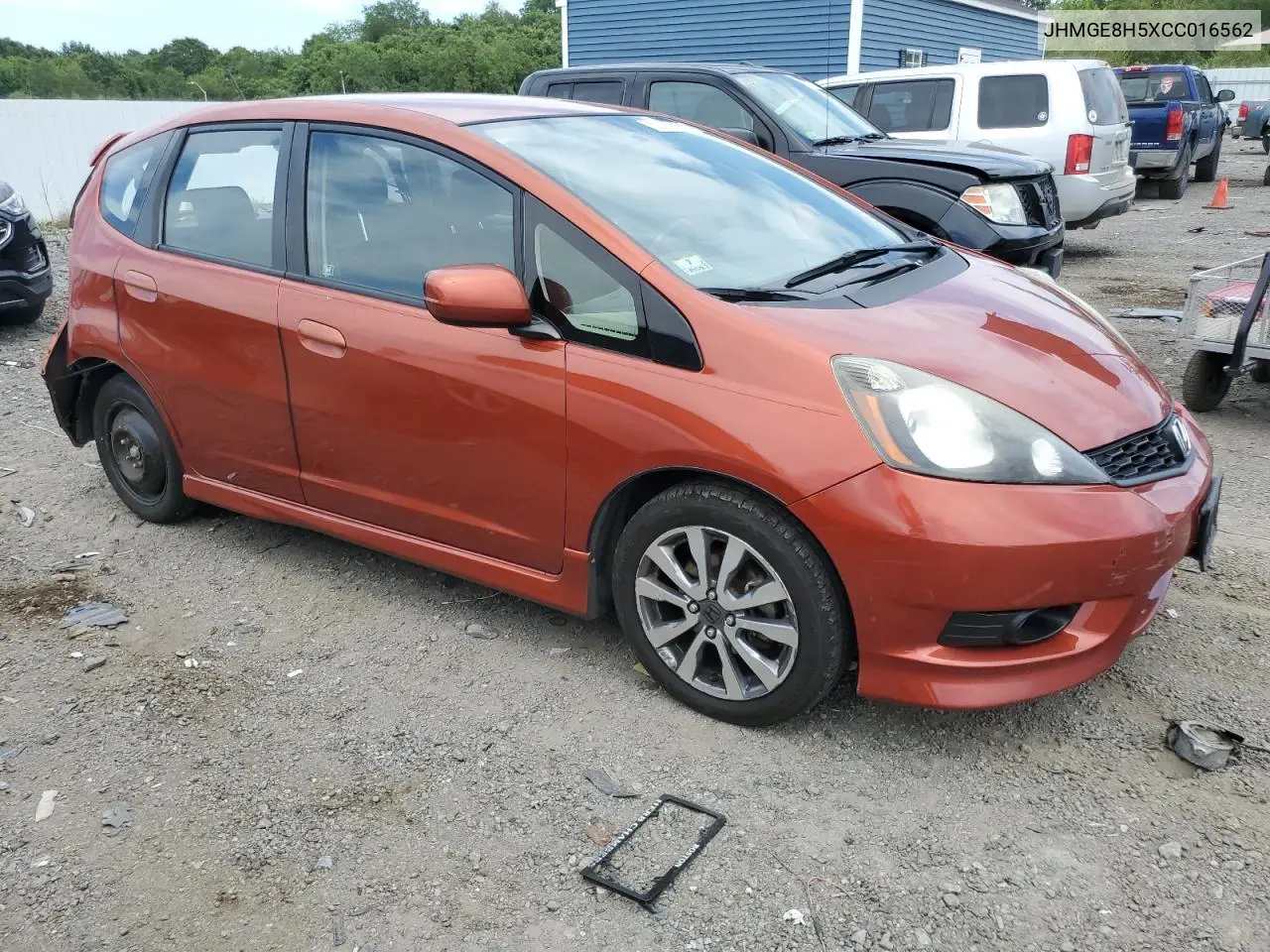 jhmge8h5xcc016562 JHMGE8H5XCC016562 2012 Honda Fit Sport