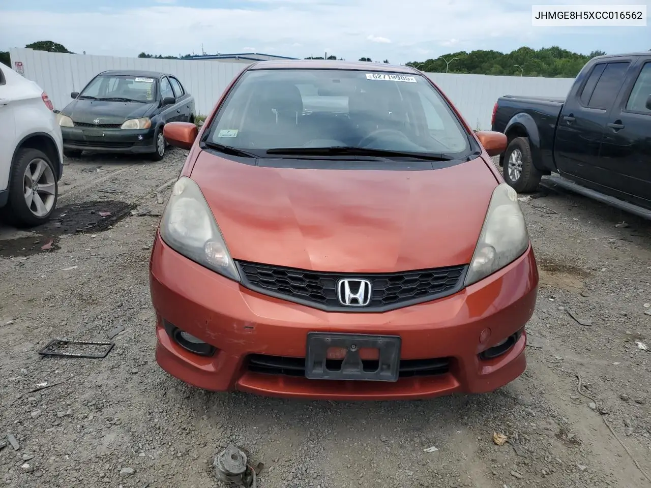 jhmge8h5xcc016562 JHMGE8H5XCC016562 2012 Honda Fit Sport