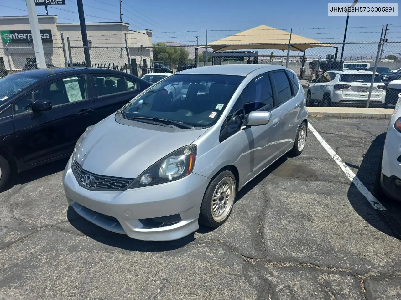 2012 Honda Fit Sport VIN: JHMGE8H57CC005891 Lot: 62764025