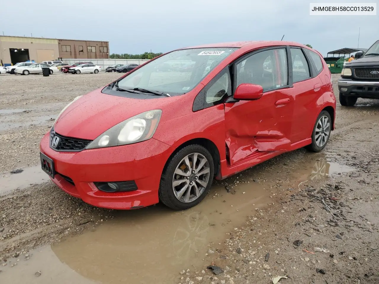 2012 Honda Fit Sport VIN: JHMGE8H58CC013529 Lot: 64642665