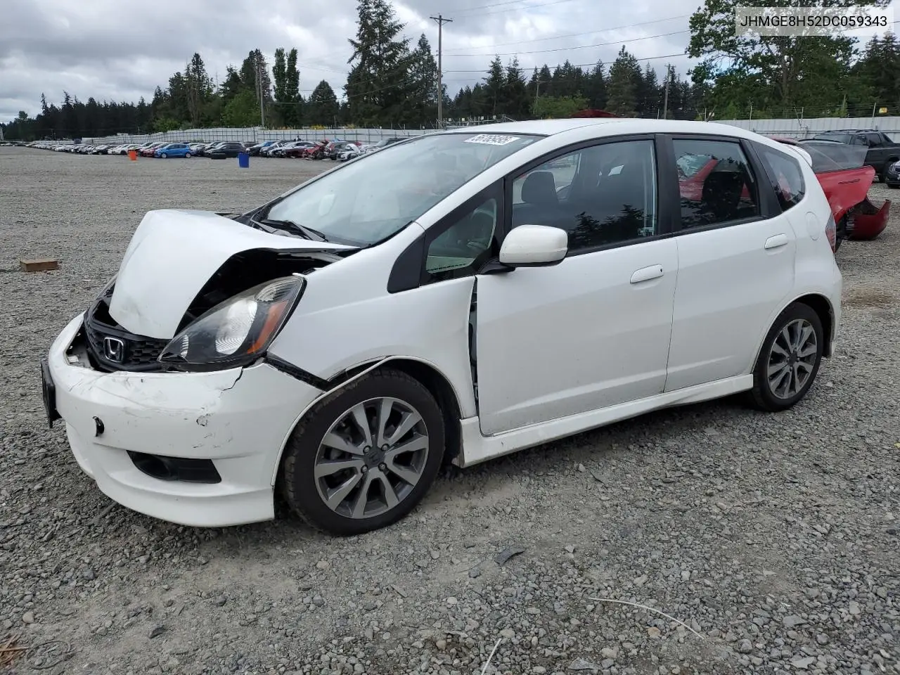 2013 Honda Fit Sport VIN: JHMGE8H52DC059343 Lot: 56765495