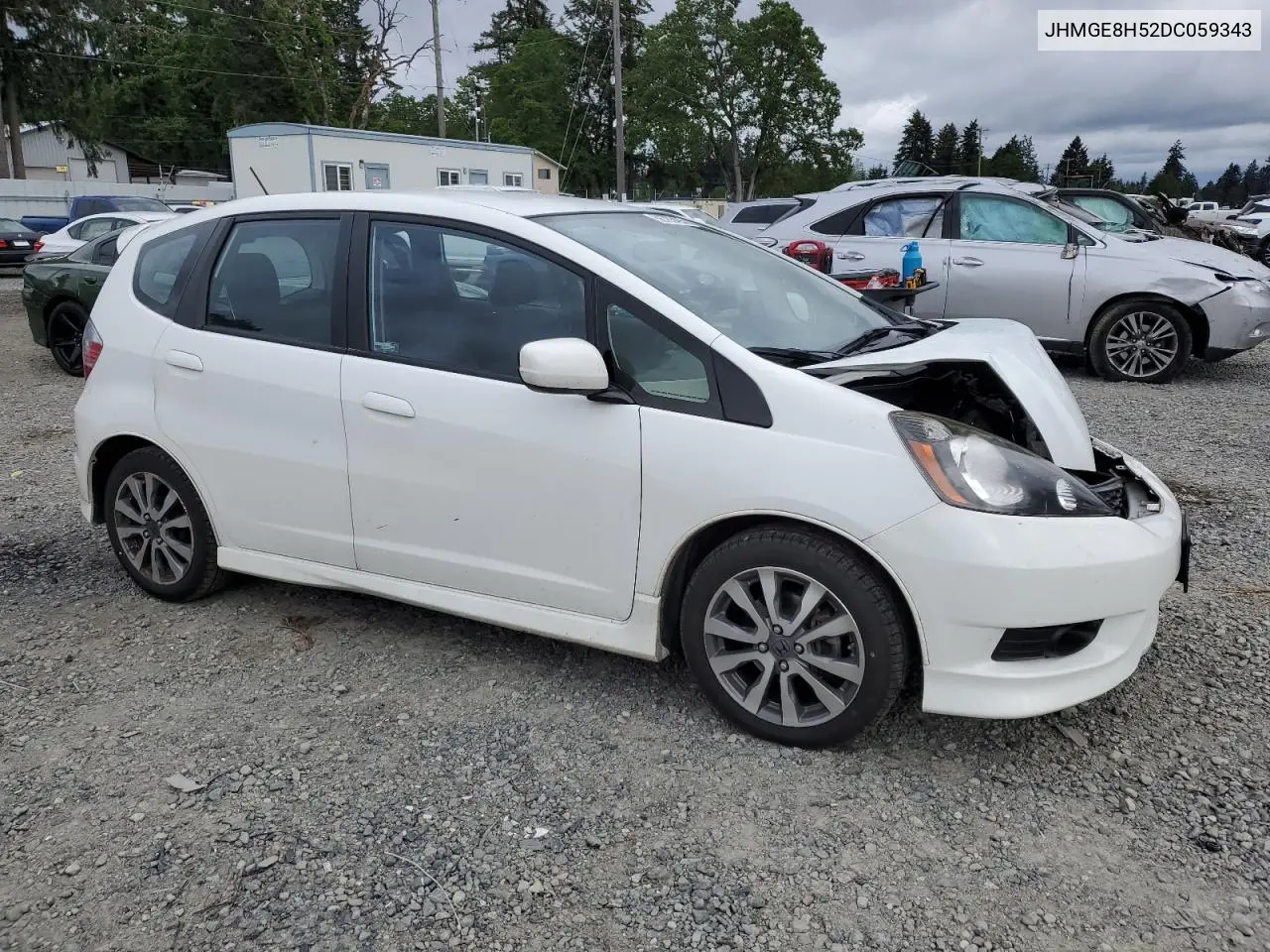 2013 Honda Fit Sport VIN: JHMGE8H52DC059343 Lot: 56765495