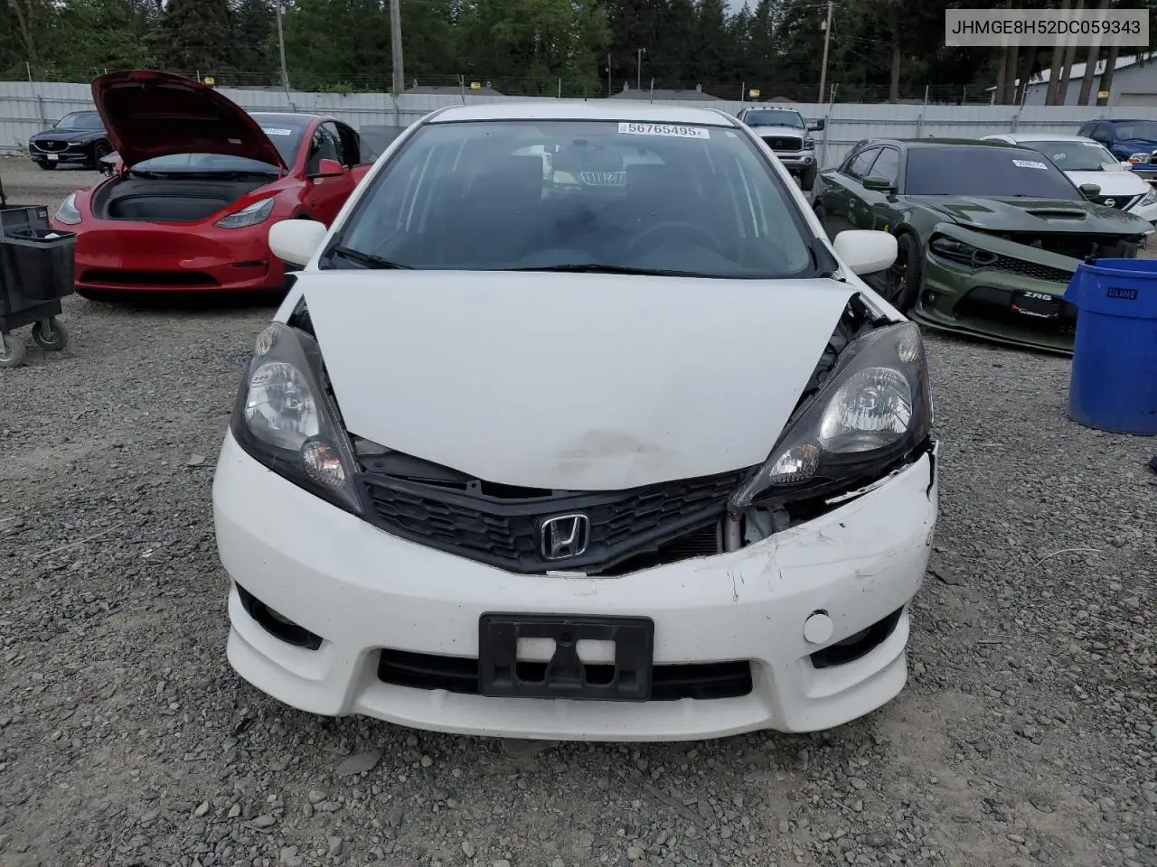 2013 Honda Fit Sport VIN: JHMGE8H52DC059343 Lot: 56765495