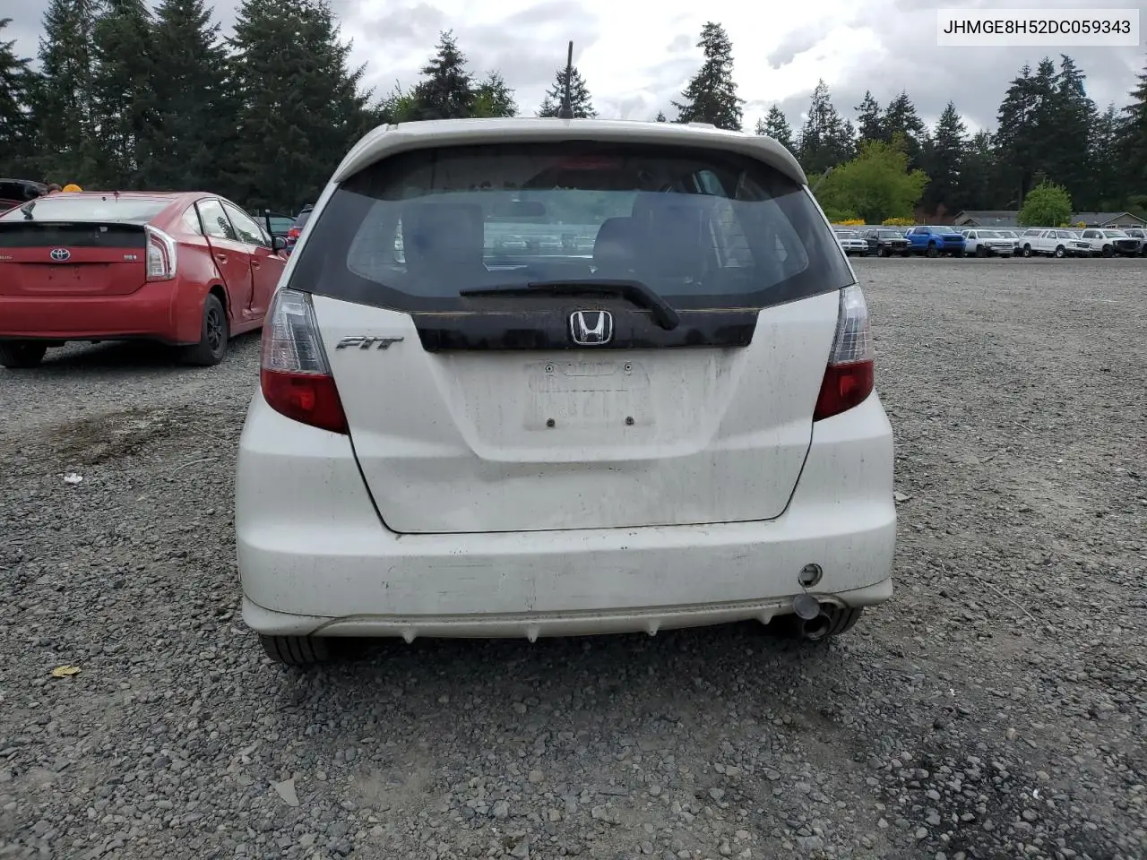 2013 Honda Fit Sport VIN: JHMGE8H52DC059343 Lot: 56765495