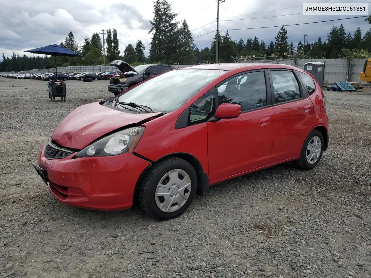 2013 Honda Fit VIN: JHMGE8H32DC061351 Lot: 62783995