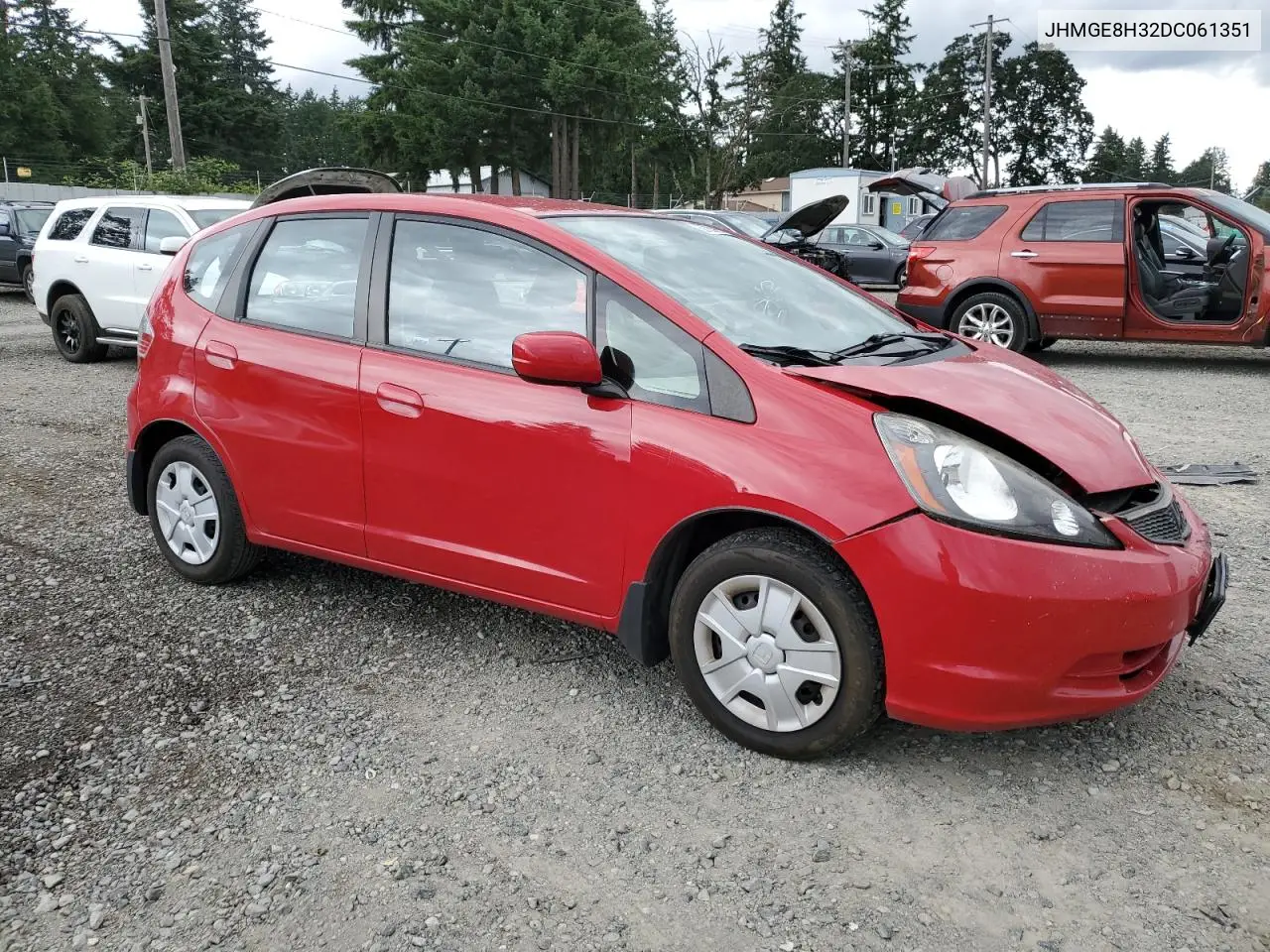 2013 Honda Fit VIN: JHMGE8H32DC061351 Lot: 62783995