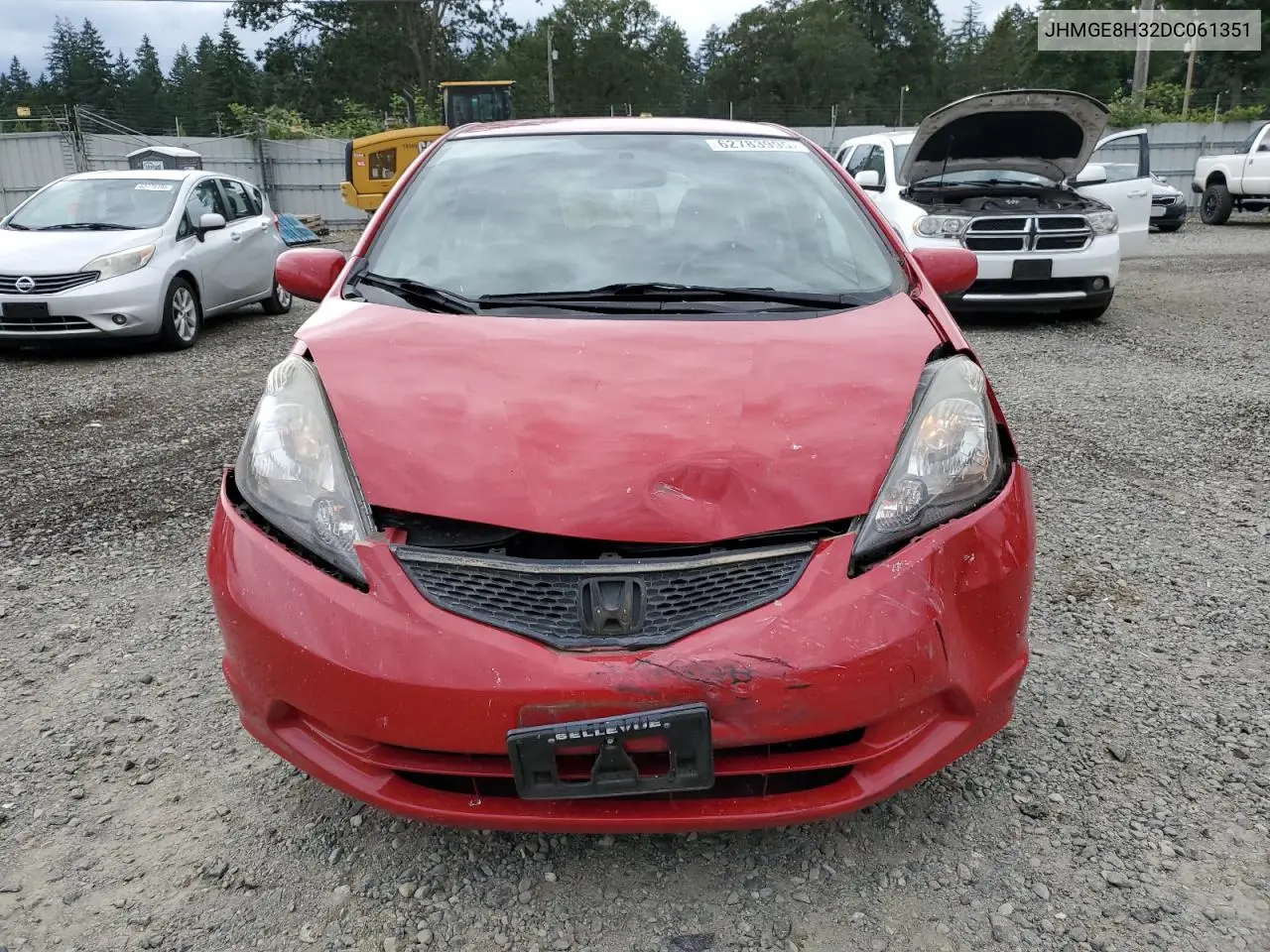 2013 Honda Fit VIN: JHMGE8H32DC061351 Lot: 62783995