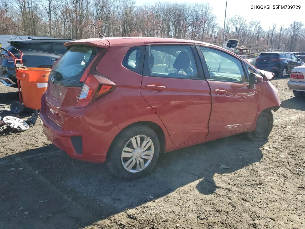 2015 Honda Fit Lx VIN: 3HGGK5H55FM709729 Lot: 50631285