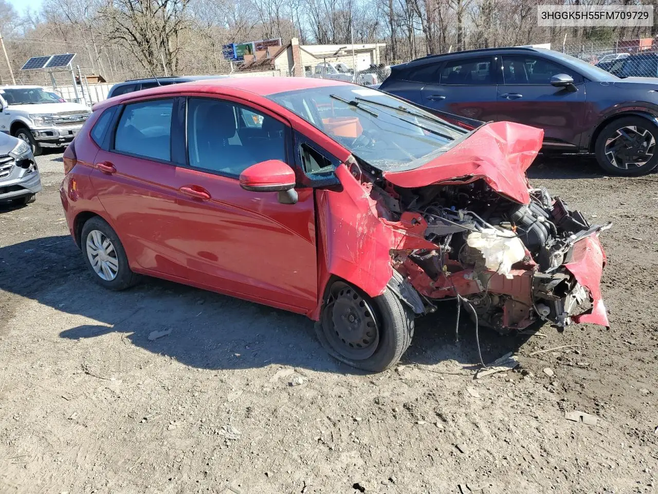 2015 Honda Fit Lx VIN: 3HGGK5H55FM709729 Lot: 50631285