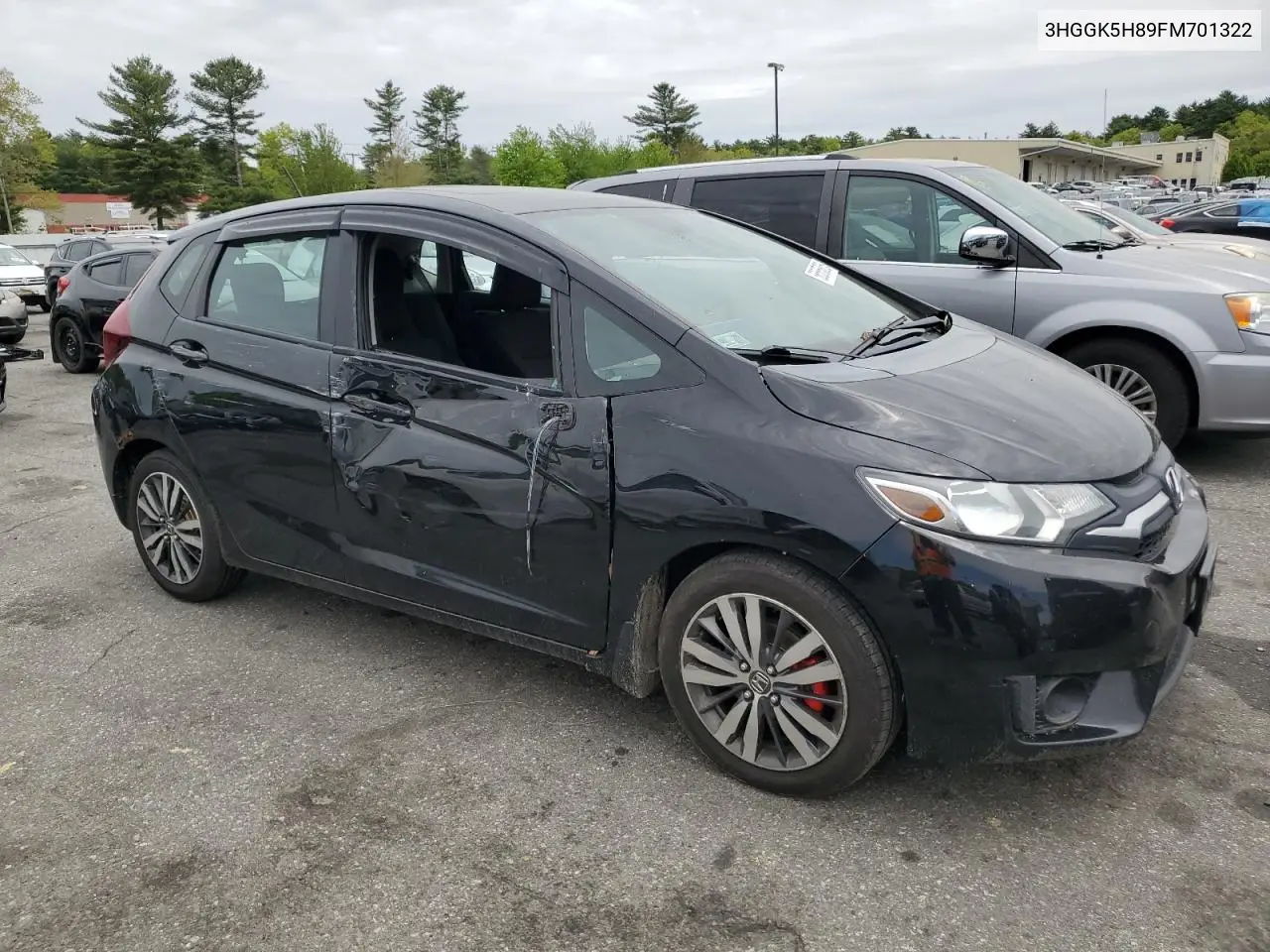 2015 Honda Fit Ex VIN: 3HGGK5H89FM701322 Lot: 56565885
